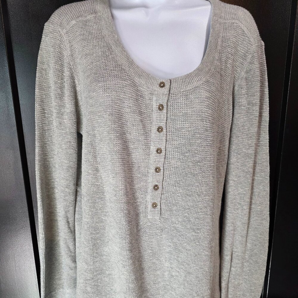 Prana Milani Grey Henley NWT Sz XL